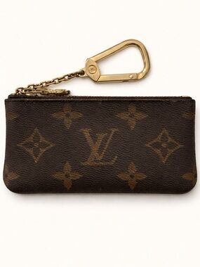 Louis Vuitton Monogram Key Pouch Cles Coin Purse Wallet